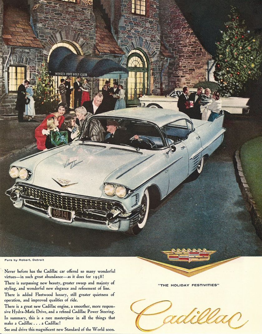 1958 Cadillac Auto Advertising